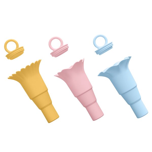 Foldable silicone ice cream cone