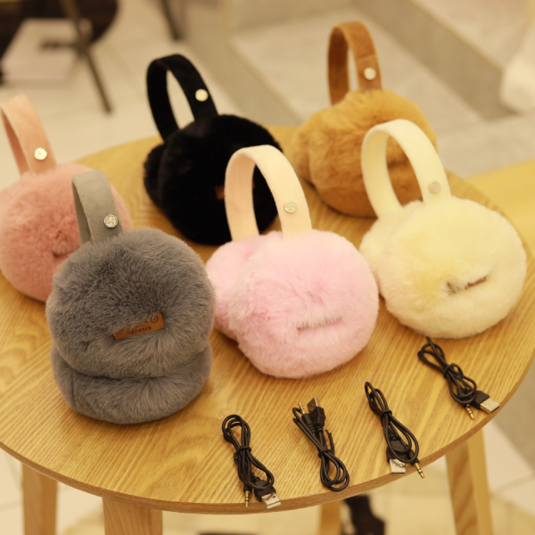 Warm Fuzzy Faux Fur Adjustable Winter Bluetooth Earmuffs