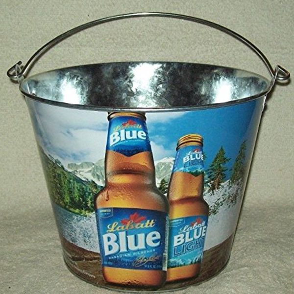 Blue Light Beer Ice Bucket