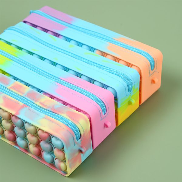 Bubble silicone stationery box pencil case