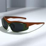 Oval Dark Vintage Outdoor Sport Shades Sunglasses