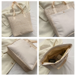 Straw Tote Beach Bag for Women