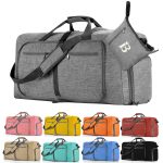 Folding portable travel duffel bag