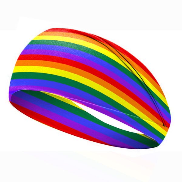 Rainbow Wide Headband Turban