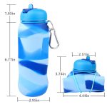 20Oz Silicone Collapsible Portable Water Bottles