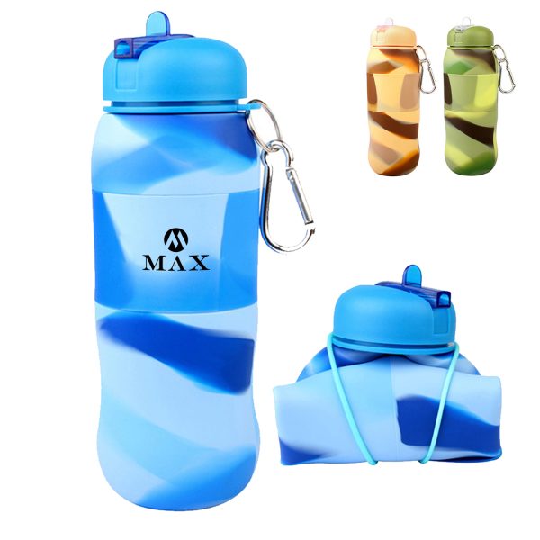 20Oz Silicone Collapsible Portable Water Bottles