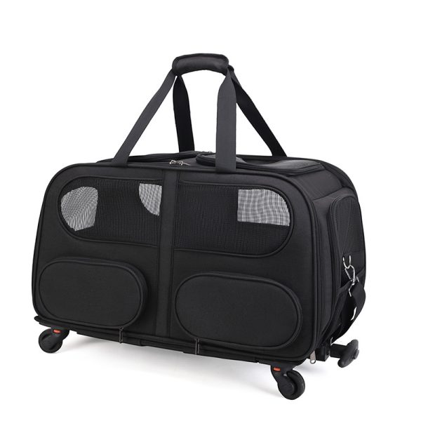 Oxford Pet Trolley Case Mesh Bag