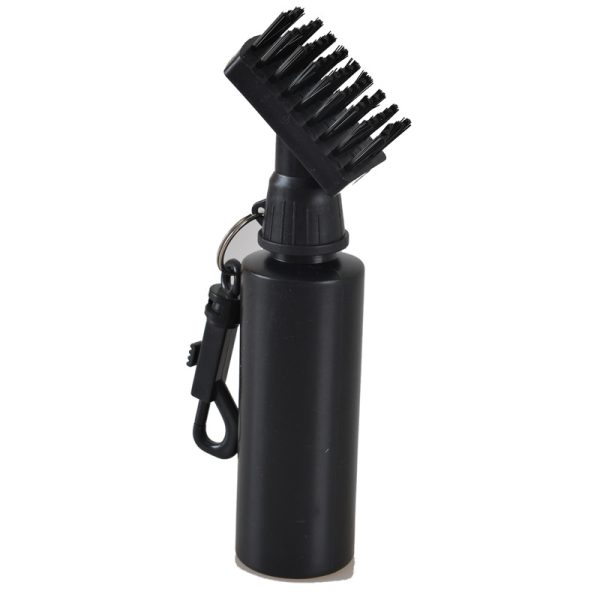 Automatic water-discharging golf club cleaning brush