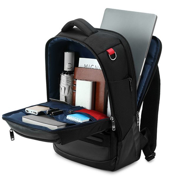 Oxford outdoor travel school backpack with usb charging port