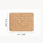 Eco-Friendly Cork Wallet Safety Card Sleeve