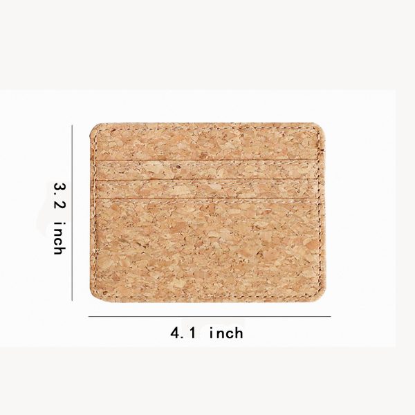 Eco-Friendly Cork Wallet Safety Card Sleeve