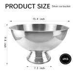 Stainless Steel Ice Bucket Bowl