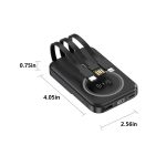 Mini 10000 mAh Wired Wireless Dual Purpose Charging Battery