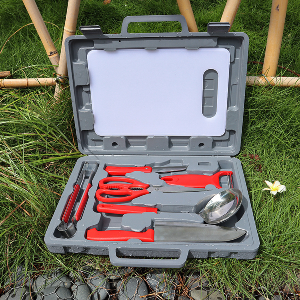 Outdoor Camping Kitchen Knife And Scissors 7-Piece Set