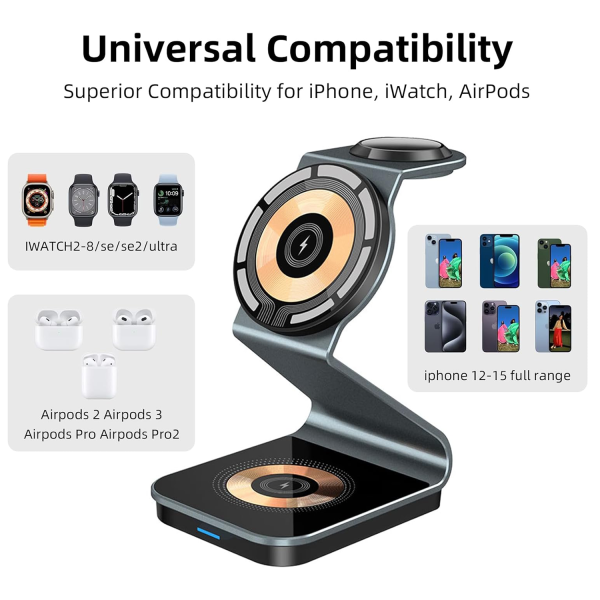 3 in 1 Wireless Charging Station