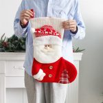 Christmas Stockings Santa Snowman Dress Up Candy Bag