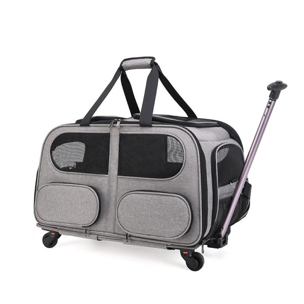 Oxford Pet Trolley Case Mesh Bag