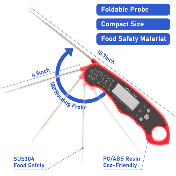 Meat Foldable Probe Thermometer