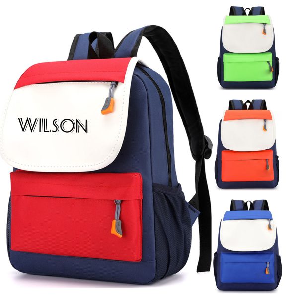 Nylon cute multicolored school bag for children