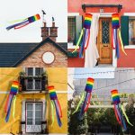 5.11"*39.37" Rainbow Pride Weathervane Wind Pipe Flag