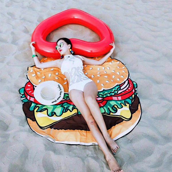 Thickened PVC adult heart-shaped inflatable swimming ring