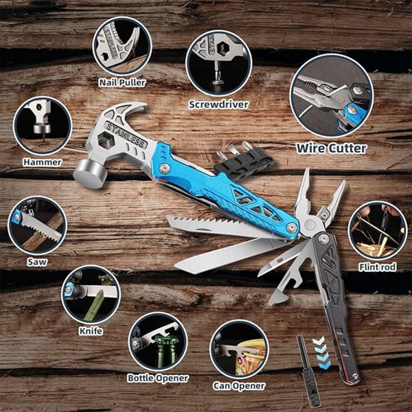 Outdoor Portable Multifunctional Wrench Hammer Pliers