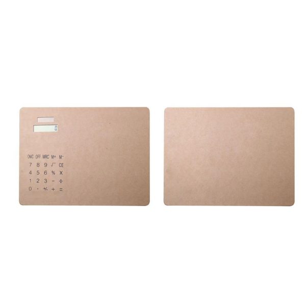 Multi functional mouse pad solar calculator