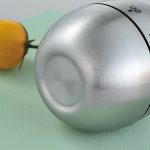 Egg Kitchen Timer Stainless Steel Mechanical Rotating Alarm