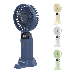 Portable Battery Operated Digital Display Handheld Fan