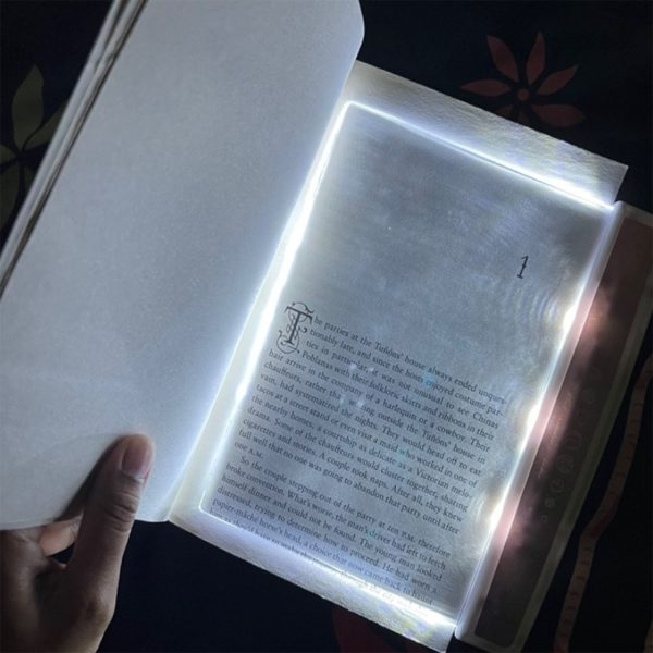 LED transparent flat reading light