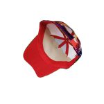 Colorful patent leather baseball cap