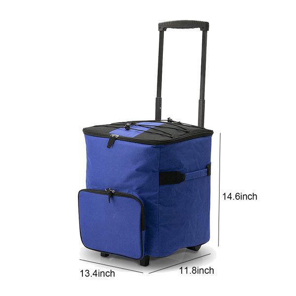 Foldable Trolley Insulated Cooler Bag