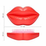 2-In-1 Lip-Shaped Foldable Mirror W/ Hair Brush