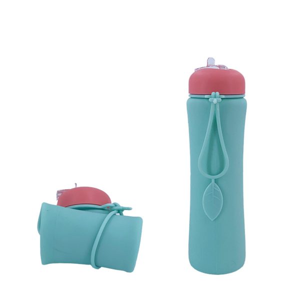 Silicone Portable Reusable Foldable Cup with Lid