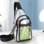 PVC Transparent Crossbody Backpack Sling Chest Clear Bag