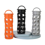 17Oz Glass Water Bottle with Protective Silicone Sleeve