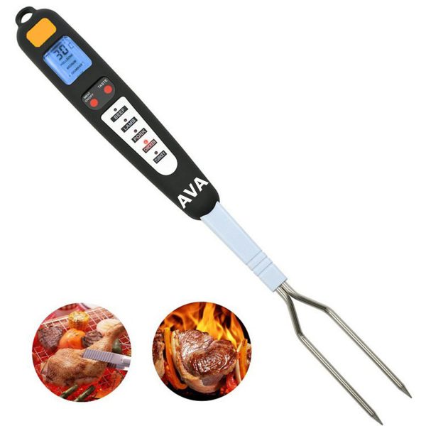 Outdoor BBQ Fork Electronic Digital Thermometer