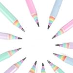 Paper rainbow pencils