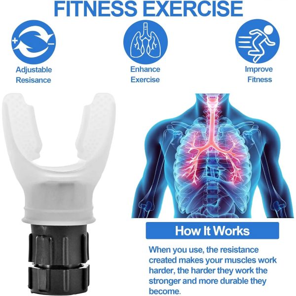 Portable lung capacity abdominal breathing trainer