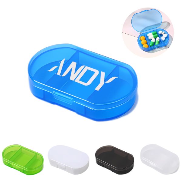 3 Compartment Convenient Portable Pill Box