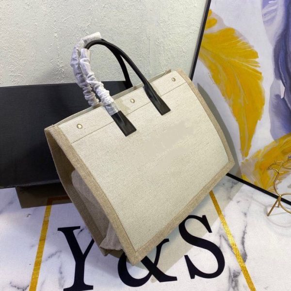 Jute Canvas Tote Bag