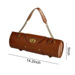 Portable Women's Leather Wine Carrier