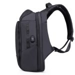 Nylon large capacity backpack with usb charging port