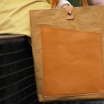 Waterproof kraft paper laptop tote bag