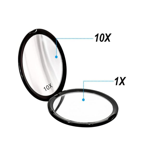 Double-sided foldable portable mini makeup mirror