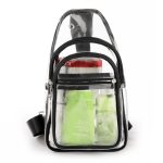 PVC Transparent Crossbody Backpack Sling Chest Clear Bag