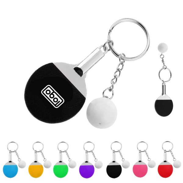 Table Tennis Racket Key Chain