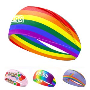 Rainbow Wide Headband Turban