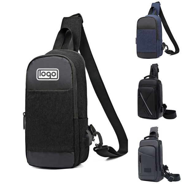 Multifunctional waterproof sports reflective crossbody bag