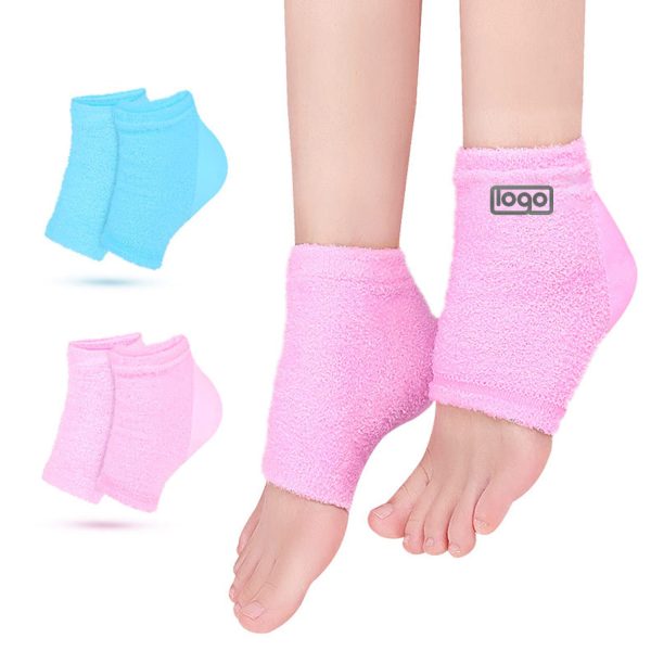 Comfortable Soft Moisturizing Fuzzy Sleep Gel Heel Sock